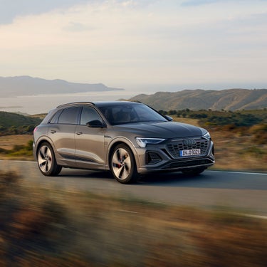 Dynamic side view Audi Q8 e-tron