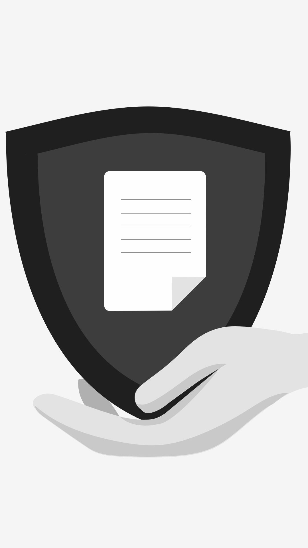 Icon: Hand holding a sign