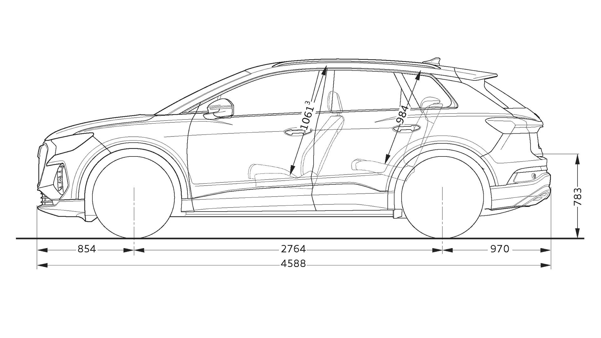 Dimensioner Audi Q4 e-tron
