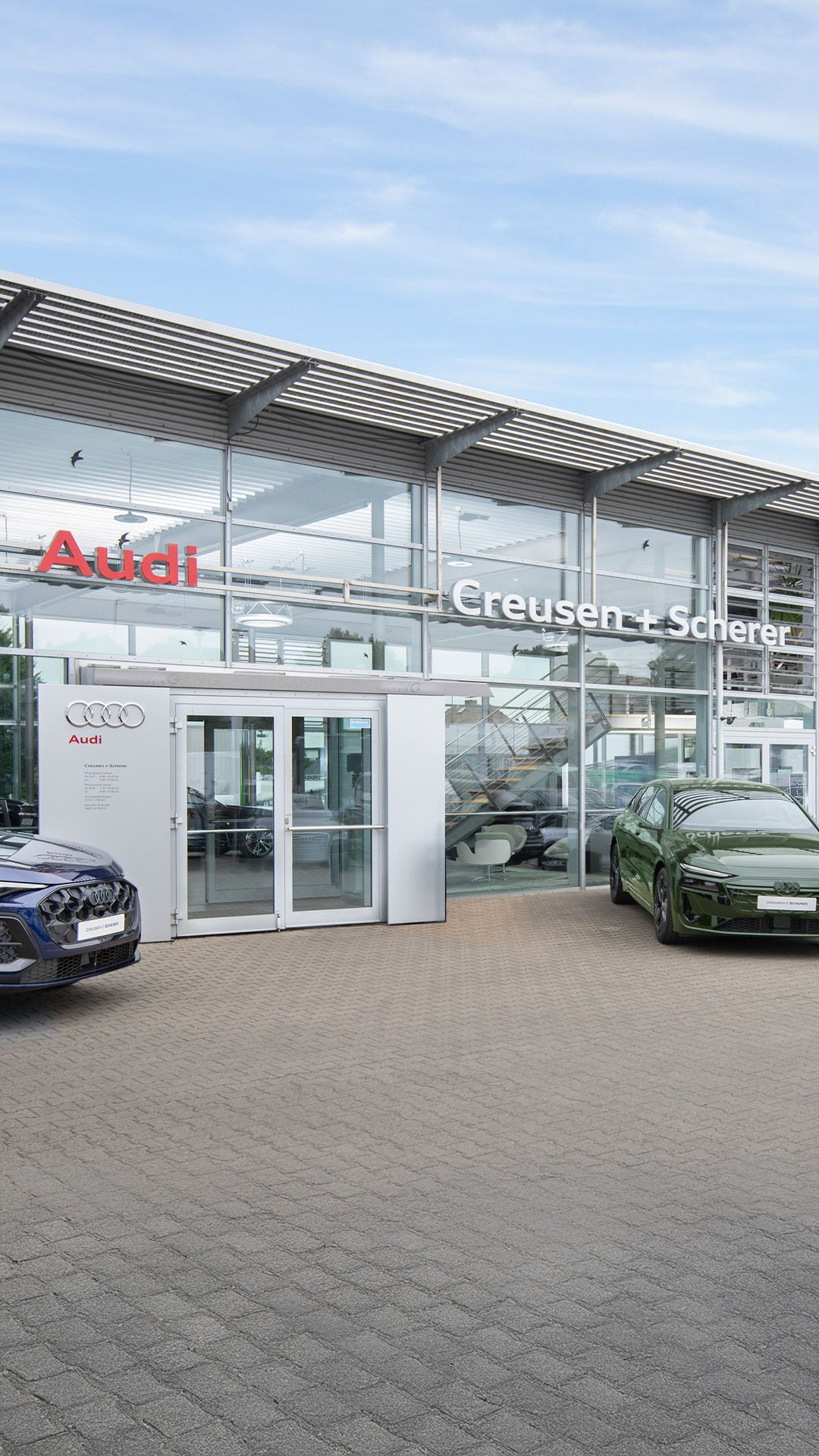 Außenansicht Autohaus Creusen + Scherer