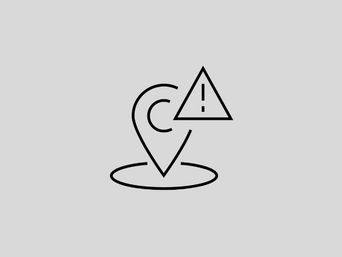 Location warning icon