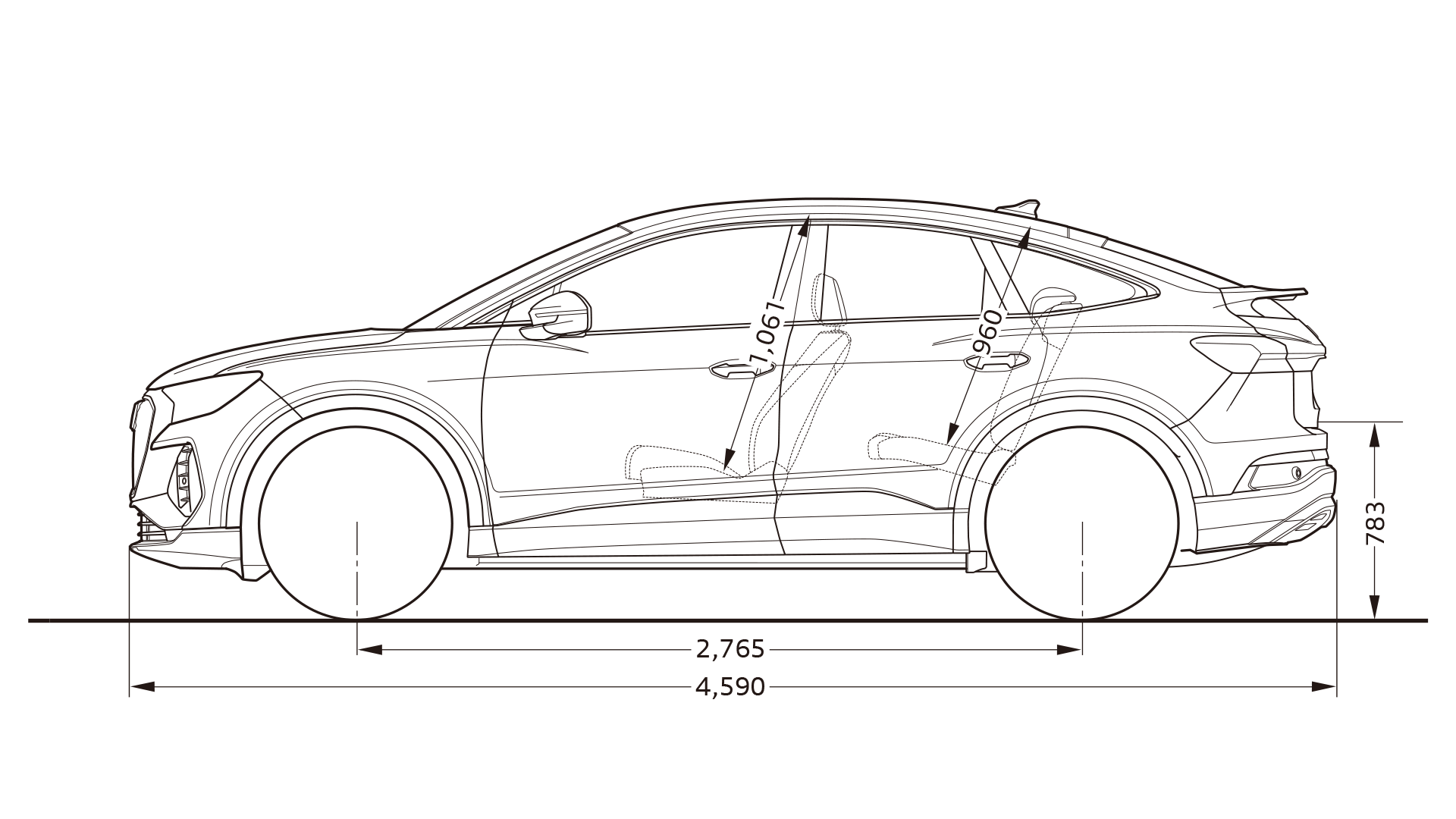 Q4 Sportback e-tron dimensioner
