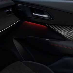 Foto de la iluminación de ambiente del Audi Q3 Sportback. 