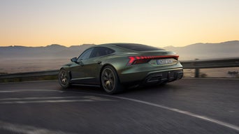 E-tron Speeding in the desert