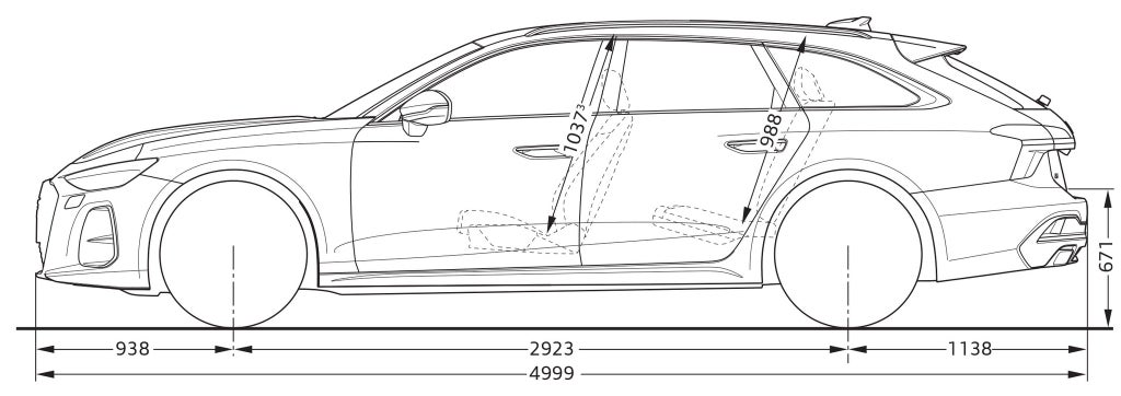 A6 Avant från sidan