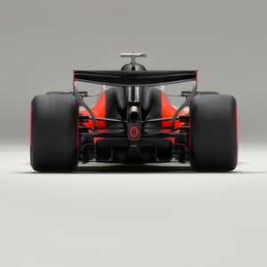 Rear view of the Audi R26 Concept