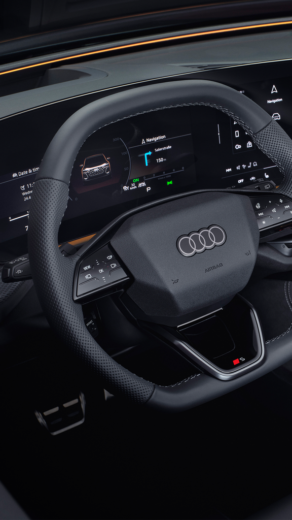 Foto de un coche con hibridación ligera de Audi.