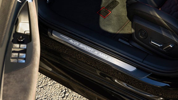 Foto de la inserción personalizada por Audi exclusive de Marc Márquez.  