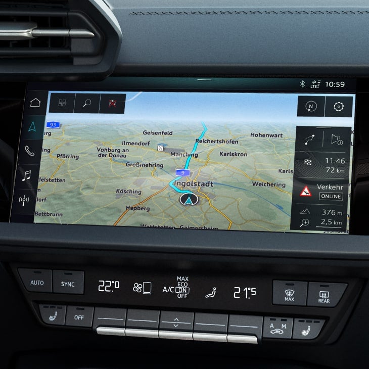 MMI Navigation plus in Audi A3 Sportback