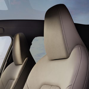 Nahaufnahme der Kopfstützen in der A5 Limousine.