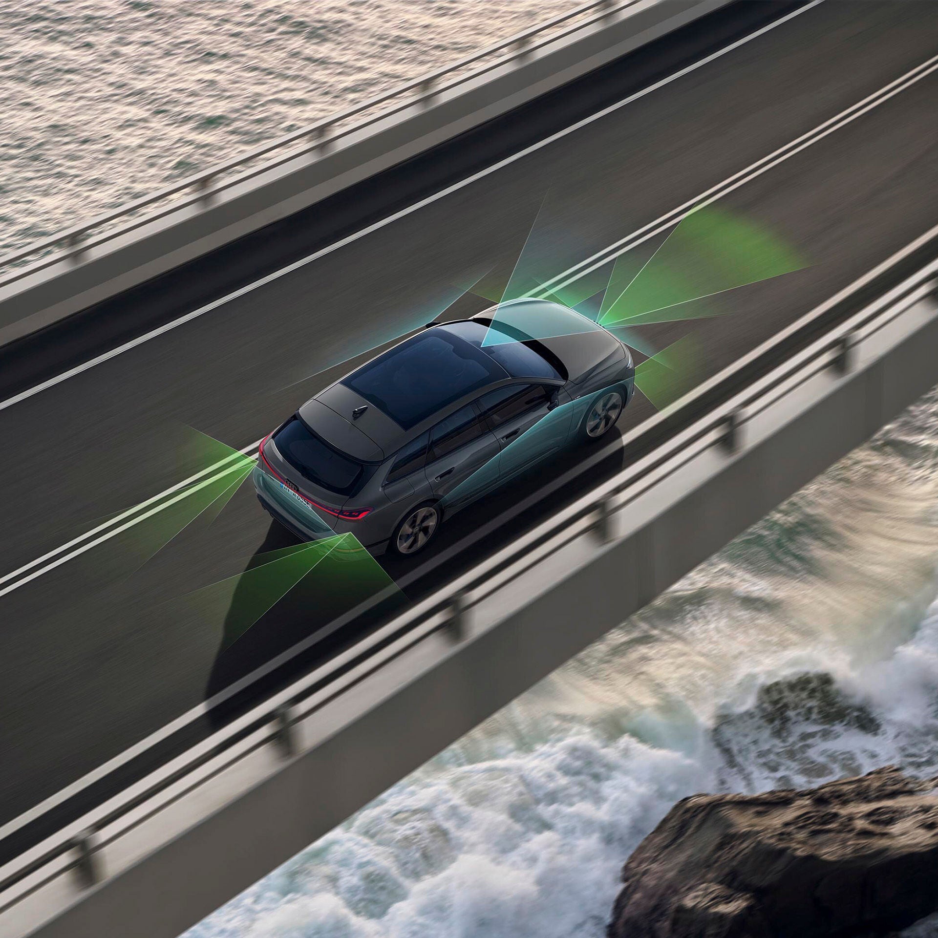 Seguridad de un Audi A6 e-tron de segunda mano. 