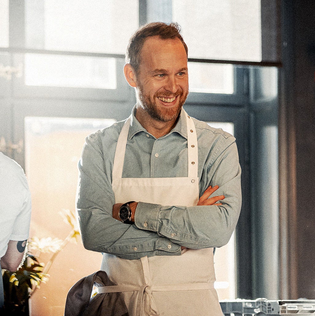 En glad Björn Franzén framifrån 