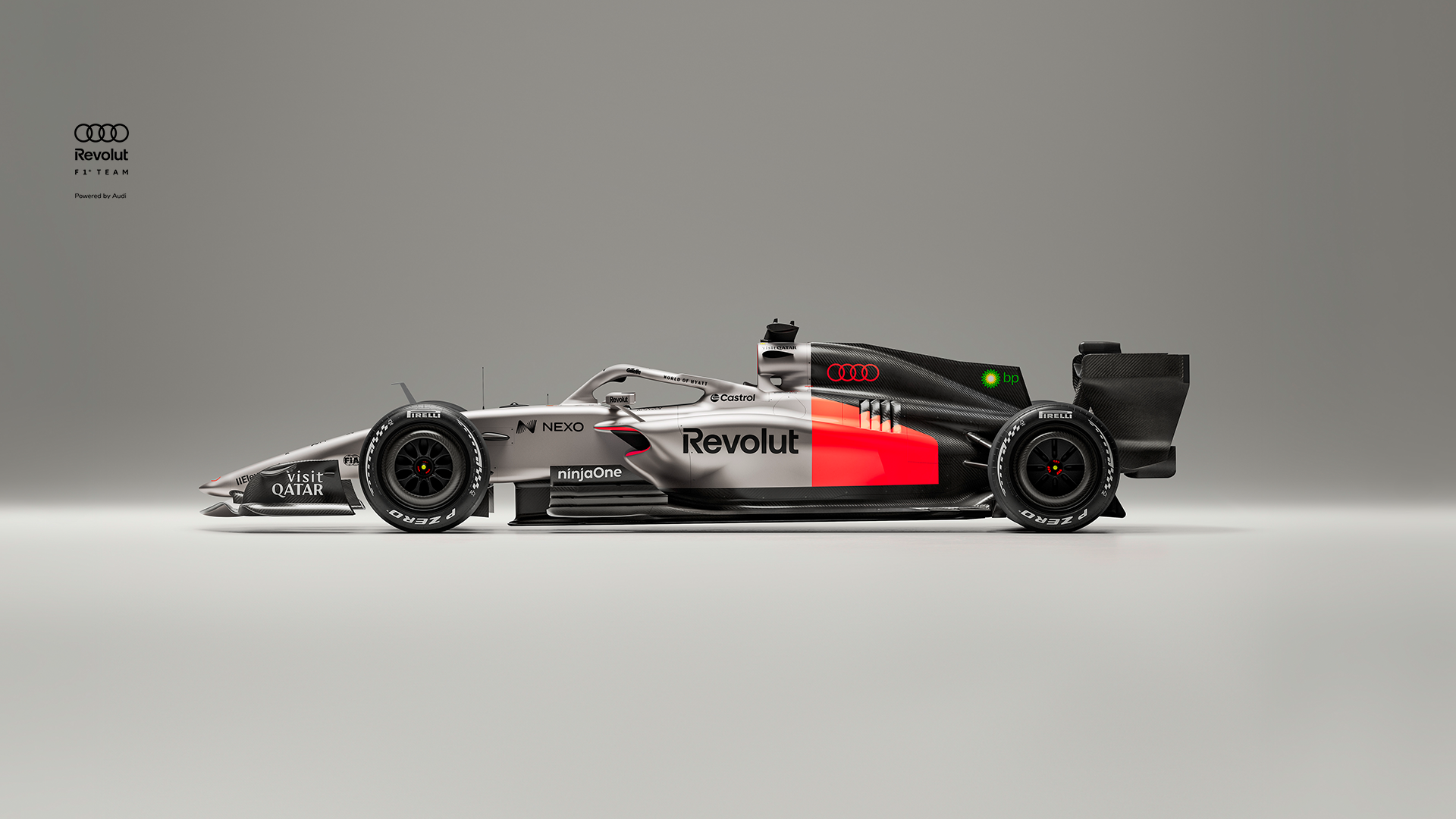 Audi R26 sedd från sidan
