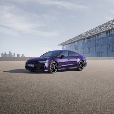 Vue latérale de la Audi RS 7 Sportback