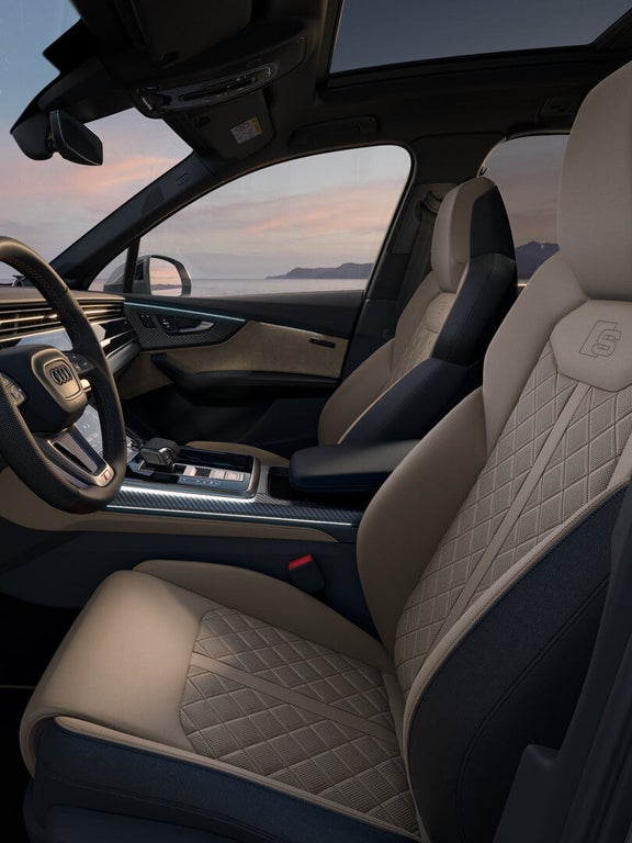 Audi exclusive-interieur zwart-neodymiumgoud in de Audi SQ7