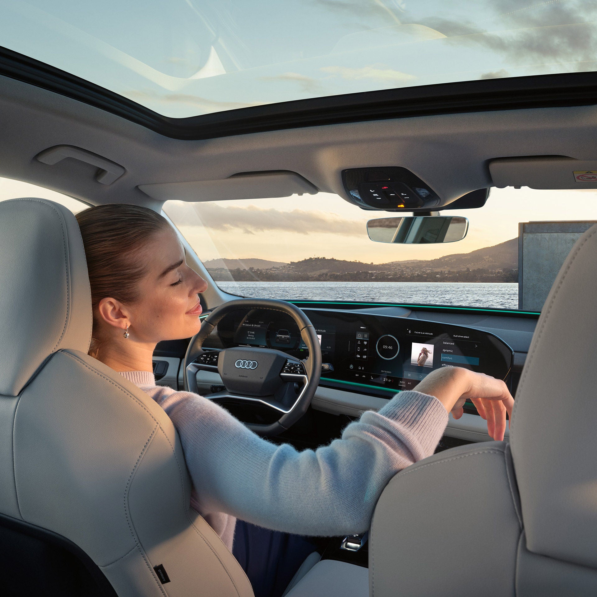 Een kijkje in de Audi Q6 e-tron