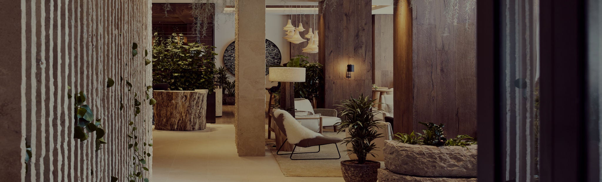 interior of luxury hotel