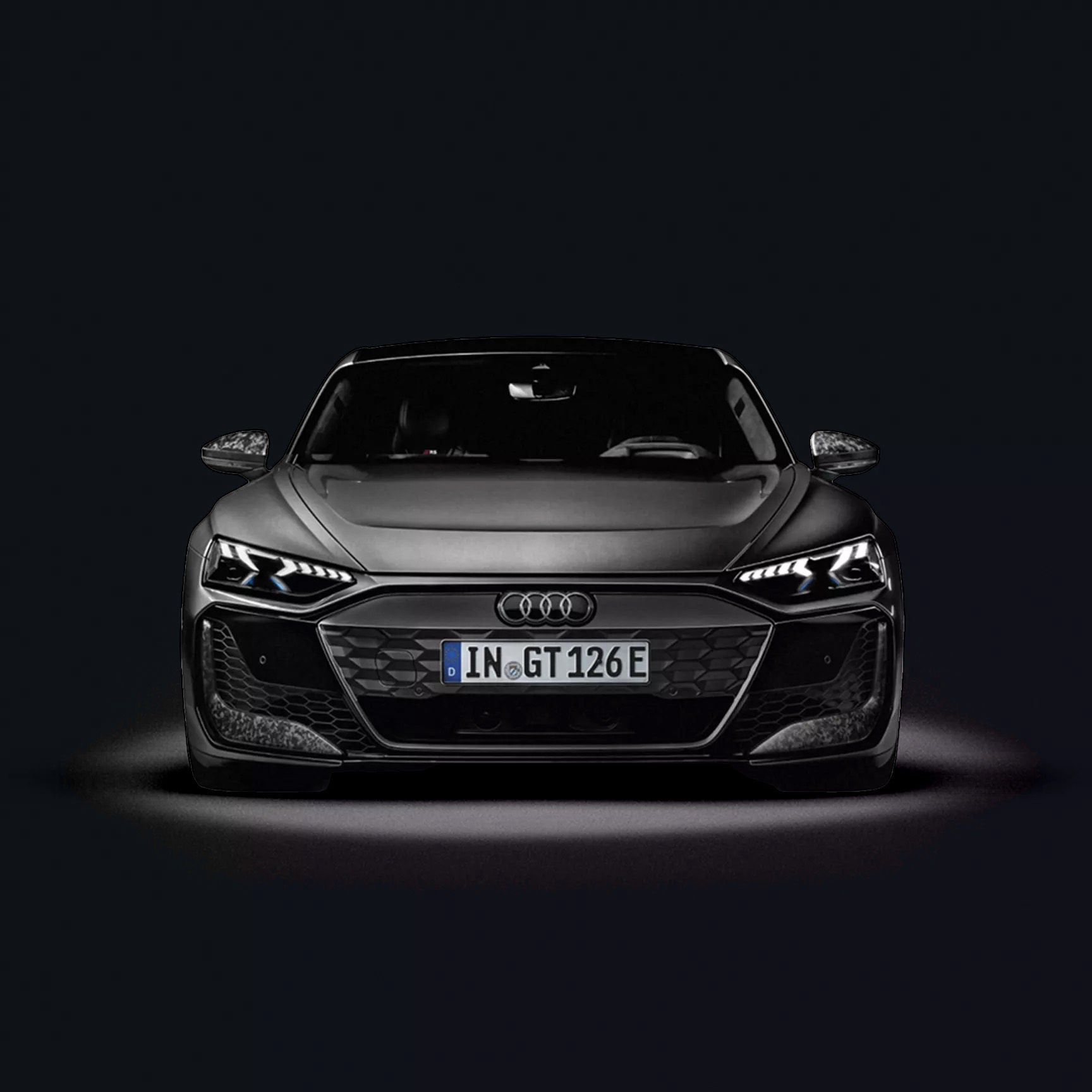 White sport A6 Avant with red details driving