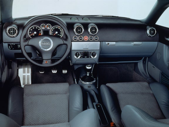 Interior view of the cockpit of an Audi TT Coupé