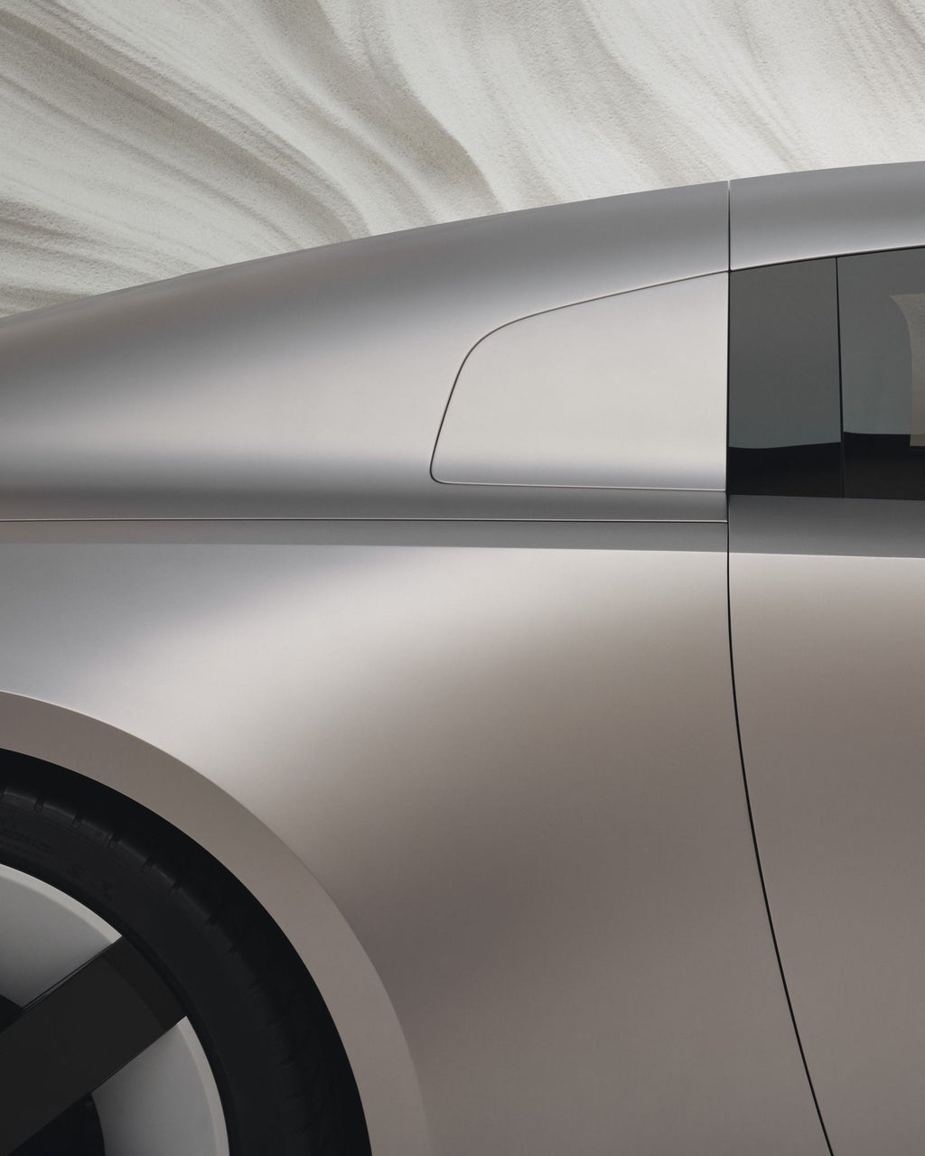 Close up side view of the new Audi Concept C.