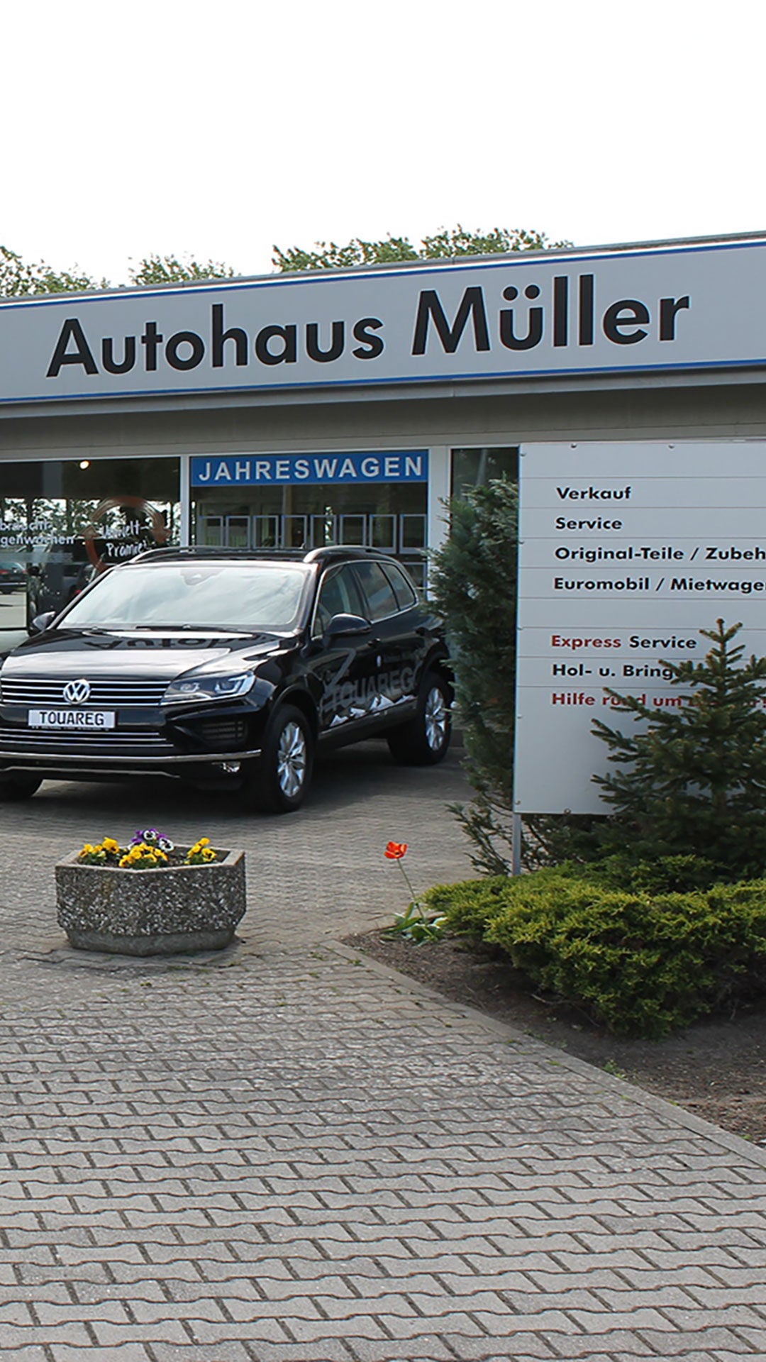 Außenansicht Autohaus Müller OHG