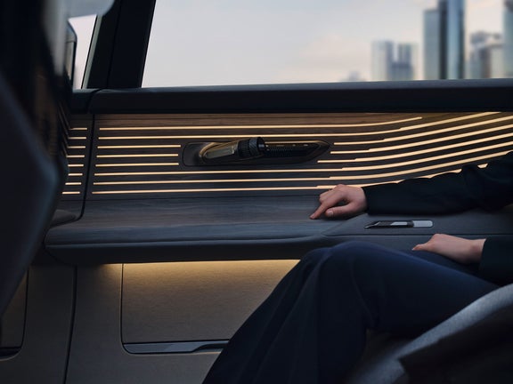 Focus on the light staging in the rear door.