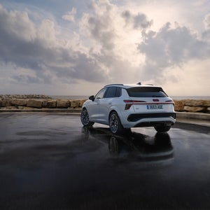 Foto del espacio interior del Audi Q3 SUV e-hybrid híbrido enchufable.  