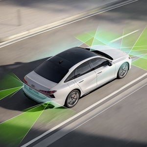 Foto de los sistemas de asistencia inteligentes del Audi A6 e-hybrid. 