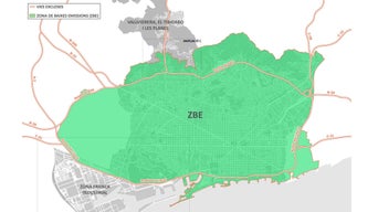 Imagen de la zona delimitada Barcelona ZBE.