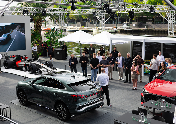 Melbourne F1 showcase stage