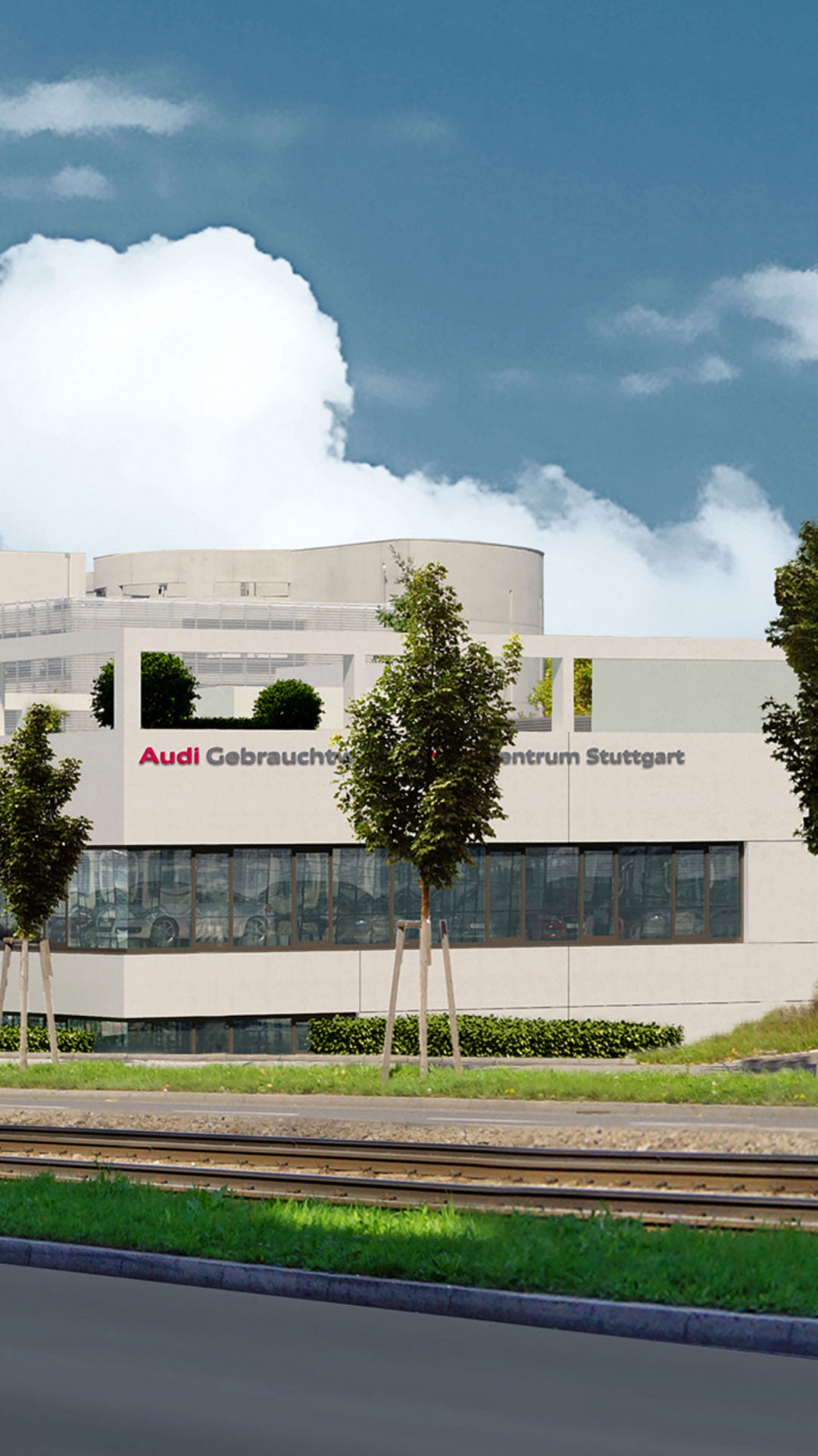 Außenansicht Audi Zentrum Stuttgart