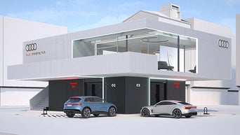 Nowe centrum szybkiego ładowania – Audi charging hub
