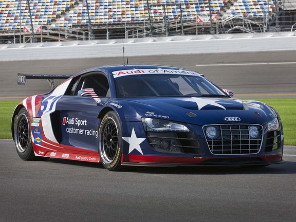 A picture showing the Audi R8 GRAND-AM at Daytona.