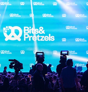 Audience at the Bits and Pretzels event