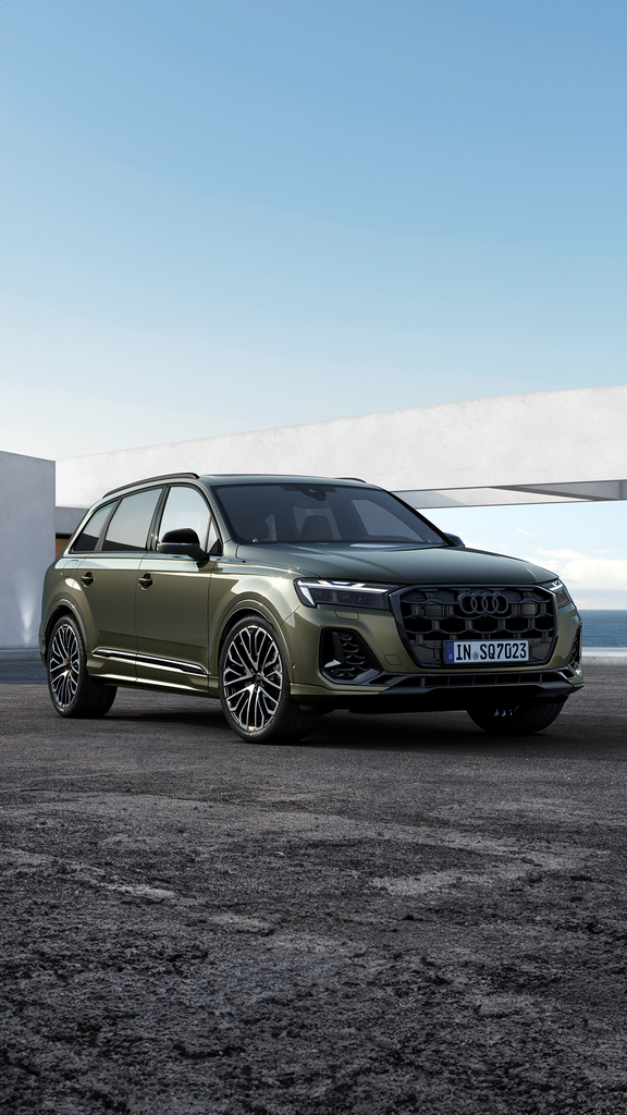 Foto de un coche híbrido enchufable de Audi.