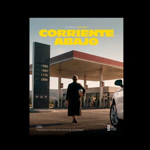Cartel de Corriente abajo, guion finalista de Audi Future Stories. 