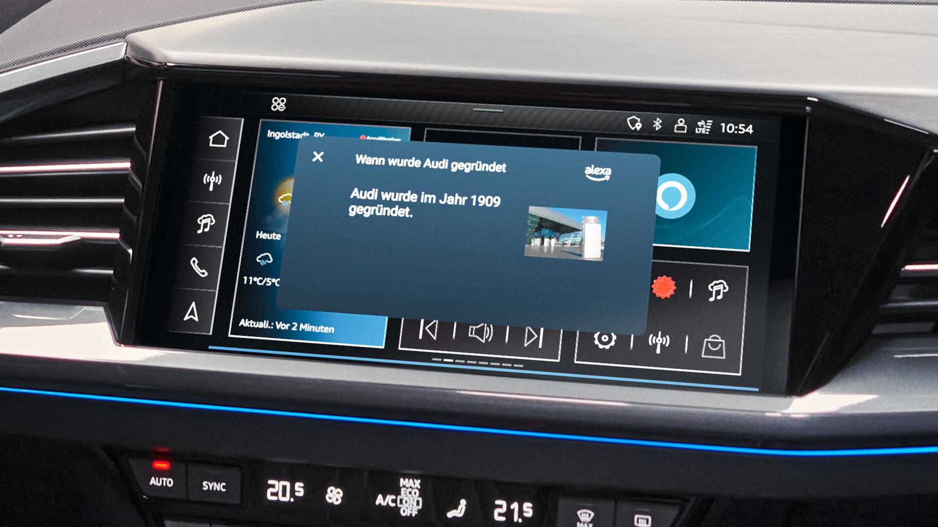 Närbild av MMI-skärm