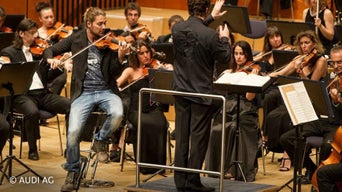 Orchester auf Bühne