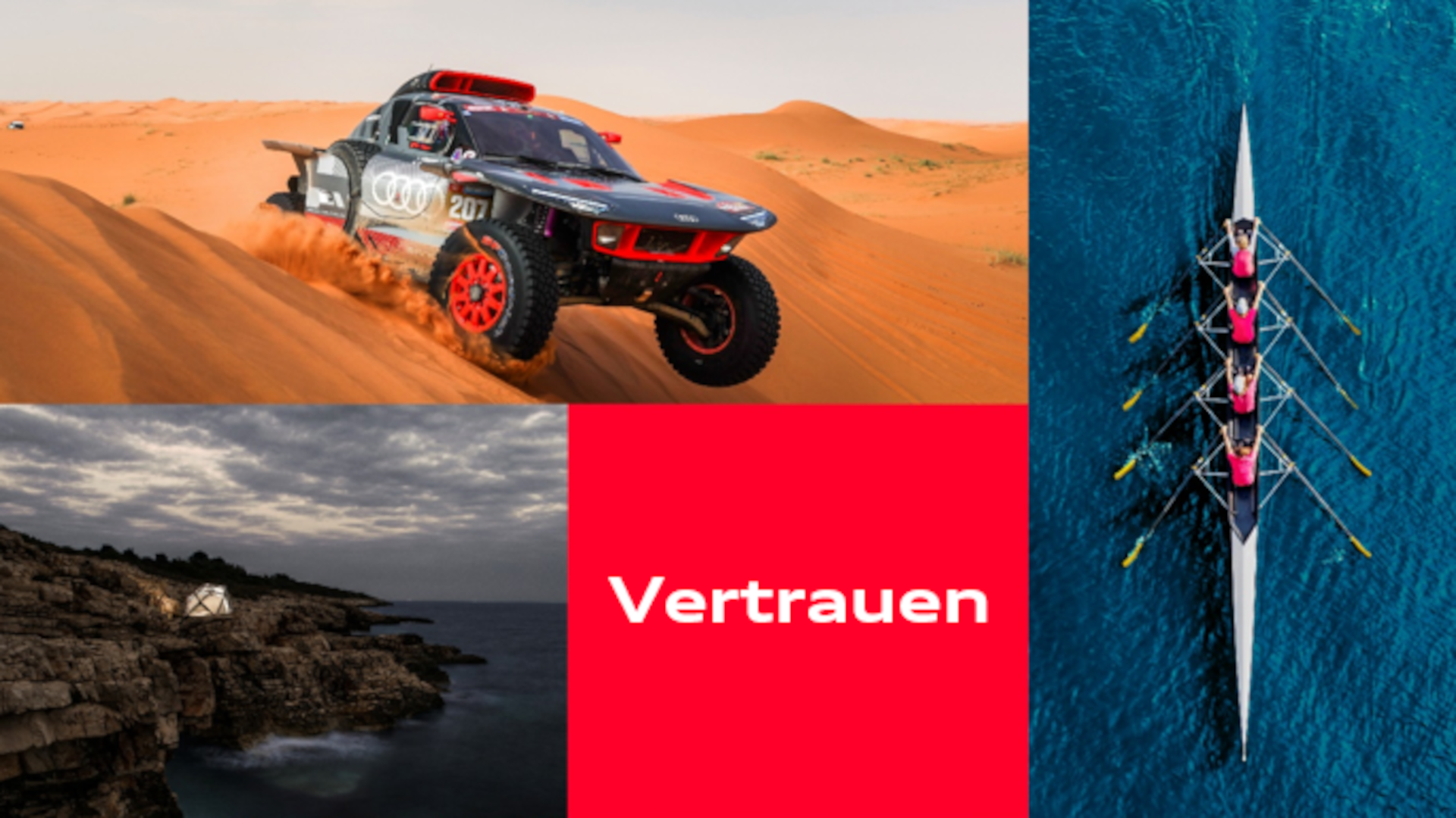 Bildercollage zum Thema Vertrauen