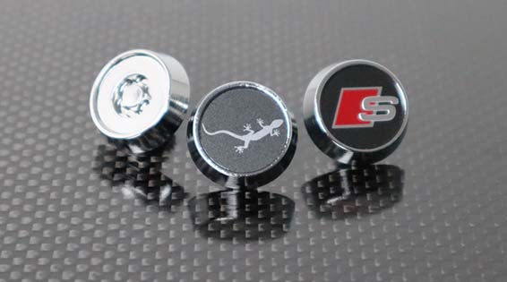 ライセンスプレート盗難防止用ロックボルト