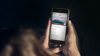 Skjermbilde av Audi connect på mobil
