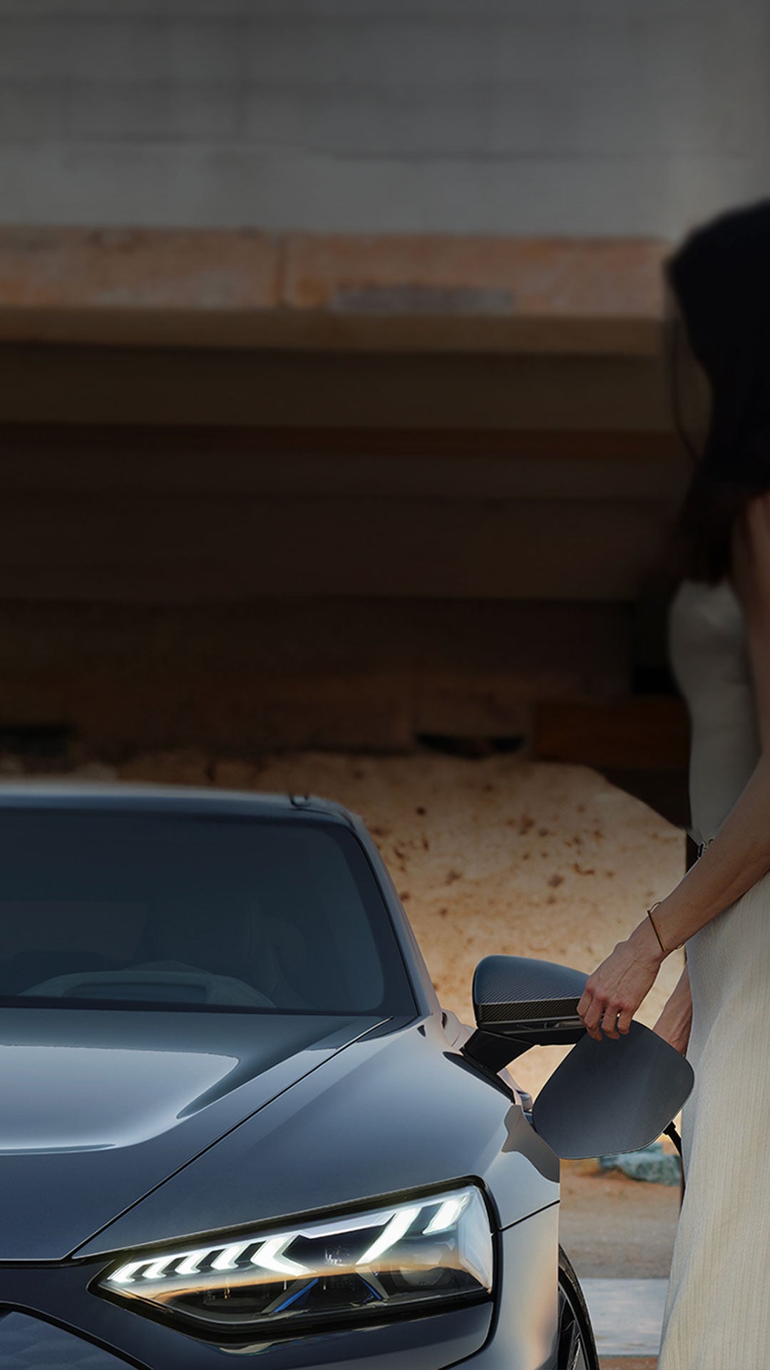 Foto sobre consejos de carga eléctrica de un Audi eléctrico. 