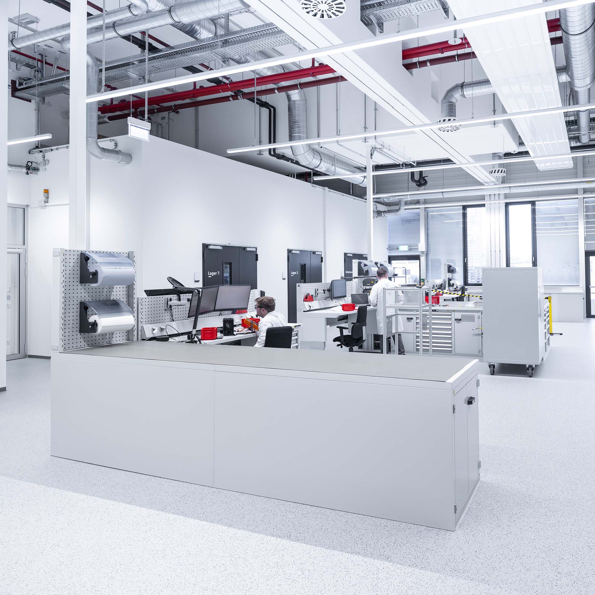 A picture showing a workshop inside the facility in Neuburg an der Donau in Germany.