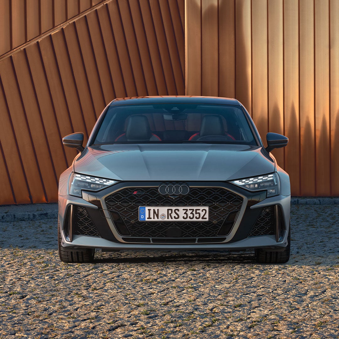 Close-up quattro badge Audi RS 3 Sedan