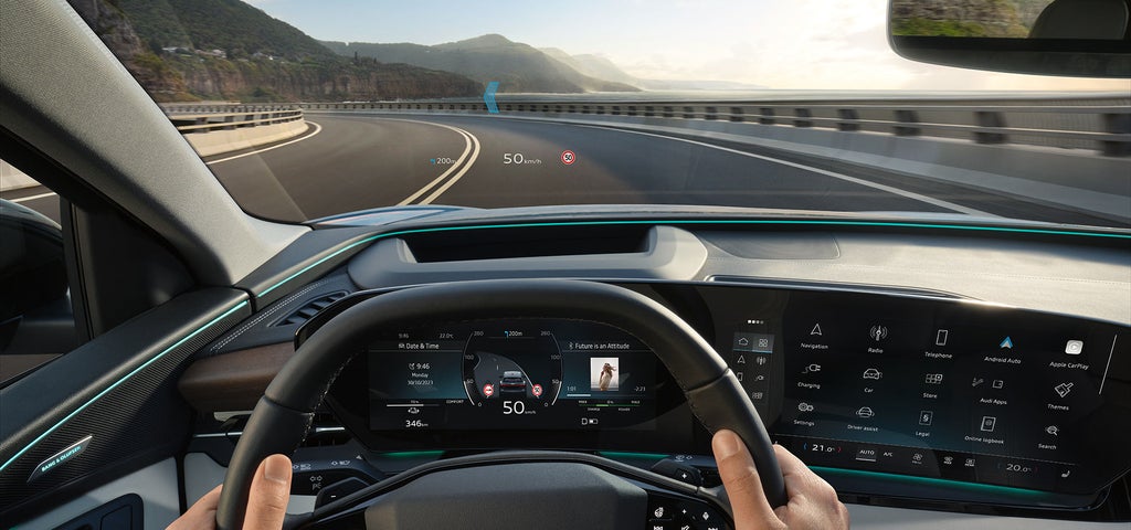 Q6 e-tron head up display