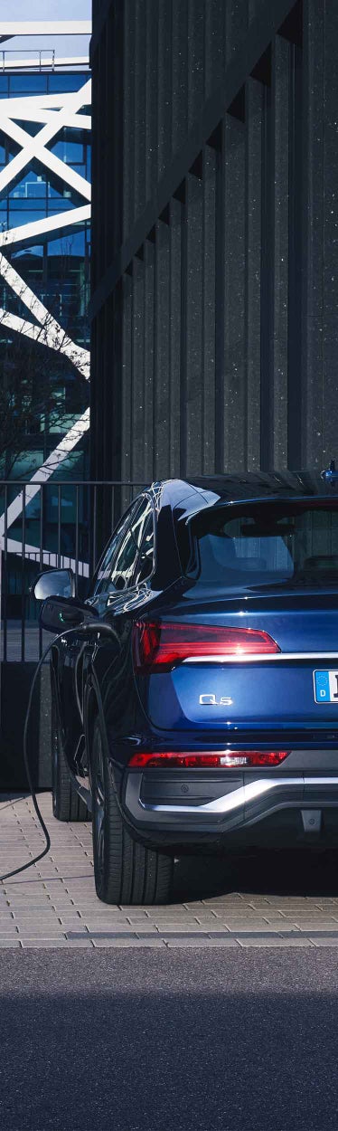 Heckansicht Audi Q5 Sportback TFSI e