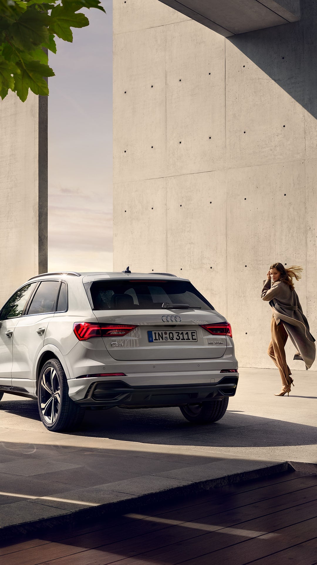 Foto del Audi Q3 TFSIe, un sofisticado SUV híbrido enchufable. 