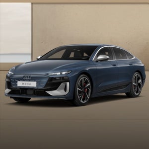 Blå Audi S6 Sportback e-tron