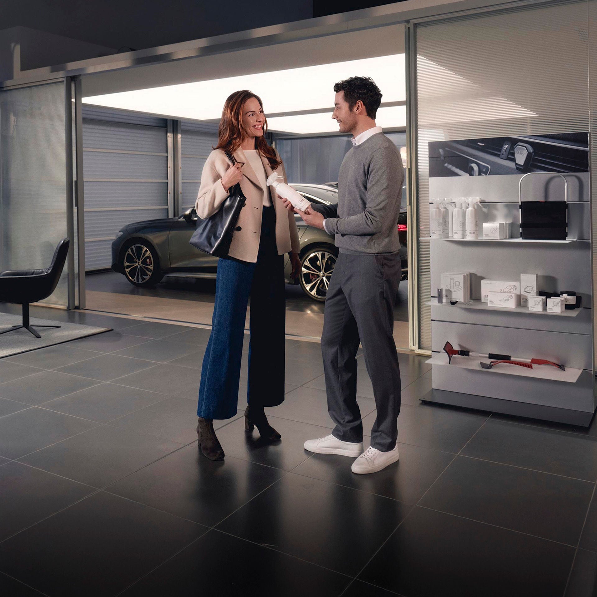 Servicio de cita previa en un taller Audi.
