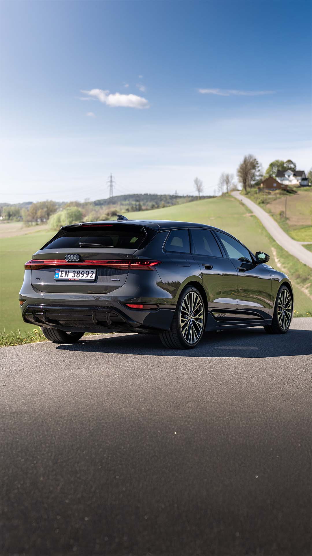 Audi A6 e-tron i vårsteming